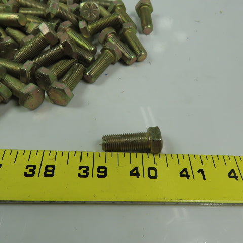 M10 - 1.25 x 25mm Metric  Hex Head Cap Screw Bolt Plated Lot of 75