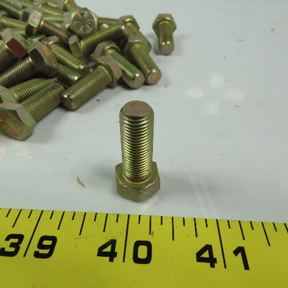 M10 - 1.25 x 25mm Metric  Hex Head Cap Screw Bolt Plated Lot of 75