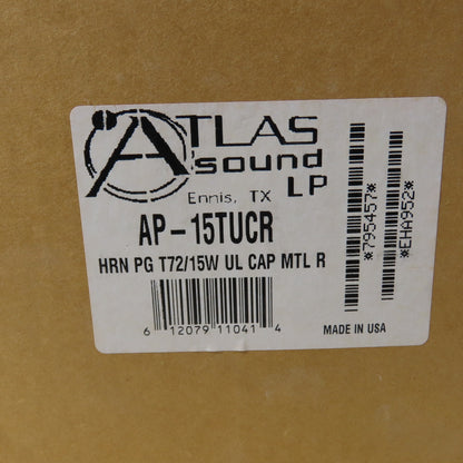Atlas Sound Vari-Tap AP-15TUC 15W Emergency Signaling Horn Loudspeaker