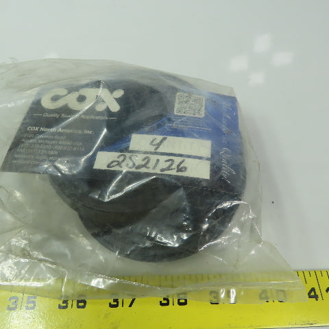 Cox 600 2S2126 3-7/8" Piston U Seal  Lot of 4