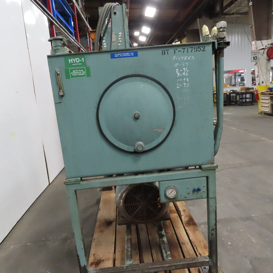 Vickers 4520V50A14 Hydraulic Power Unit 30Hp 460V 220 Gallon 3000 PSI 60GPM