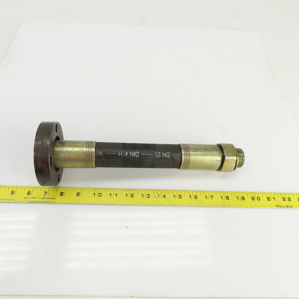 56229/F3 1" Hydraulic Hose Assembly 24,000PSI 1-5/16"-12TPI 12-1/2" OAL W/Flange