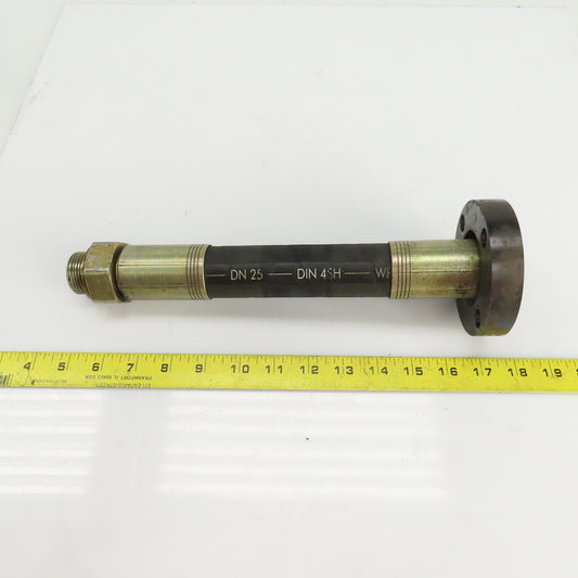 56229/F3 1" Hydraulic Hose Assembly 24,000PSI 1-5/16"-12TPI 12-1/2" OAL W/Flange