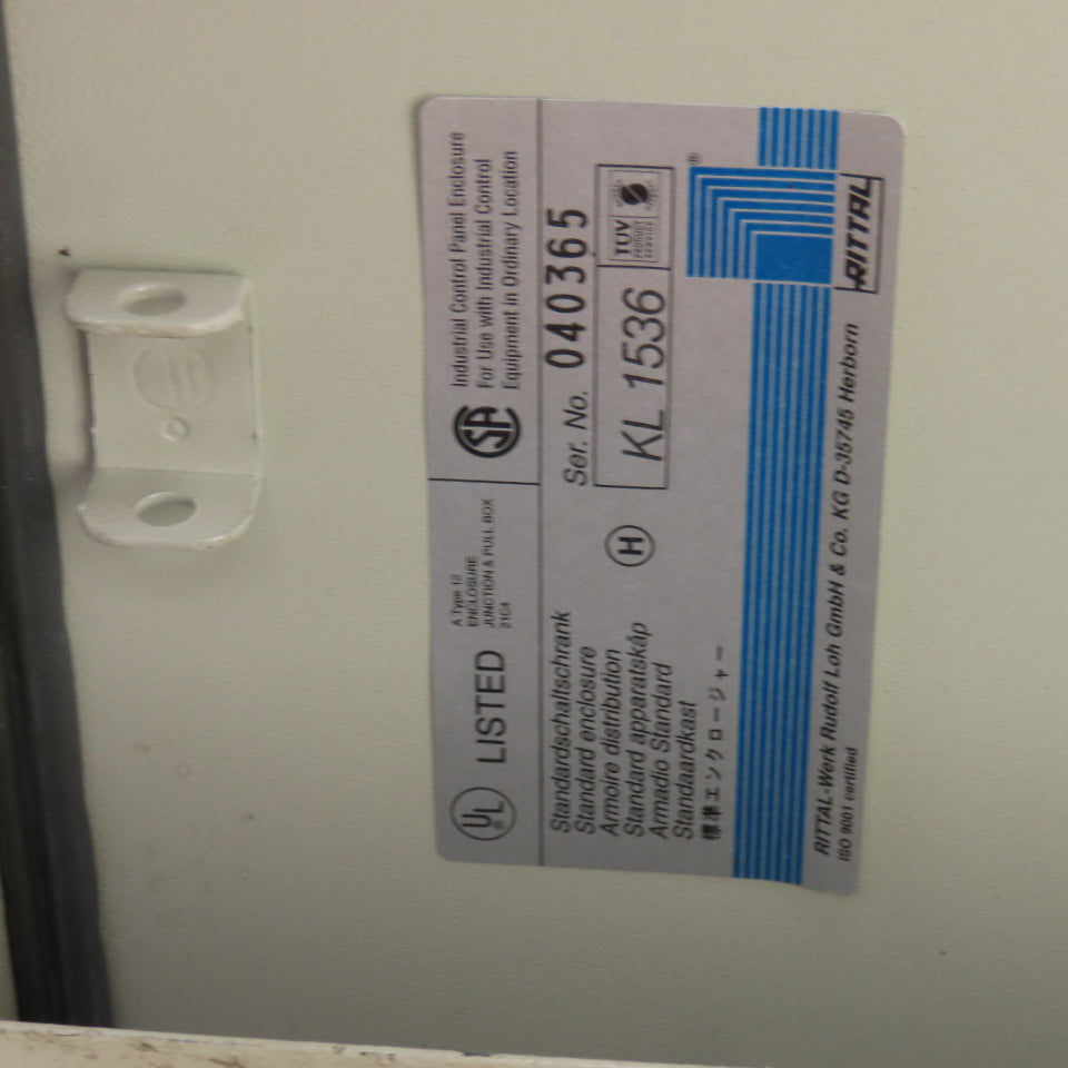 Rittal KL 1536 15-1/2" x 11-1/2" x 4-1/2" Electrical Junction Box W/Backplate