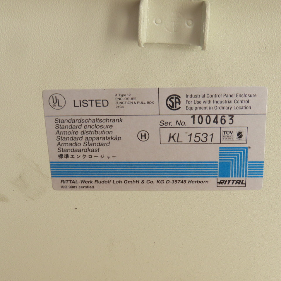 Rittal KL 1531 11-1/2" x 7-1/2" x 4-1/2" Electrical Junction Box W/Backplate