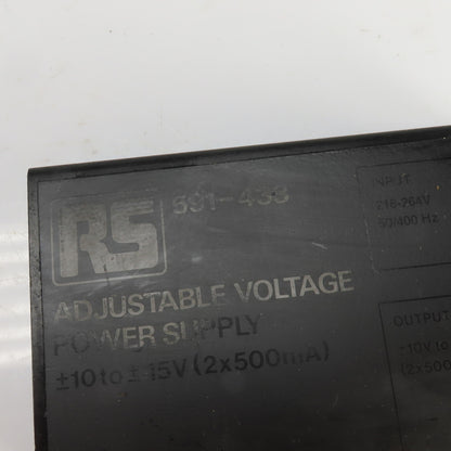 RS 591-433 Adjustable Voltage Power Supply 216-264V Input 10-15V Output