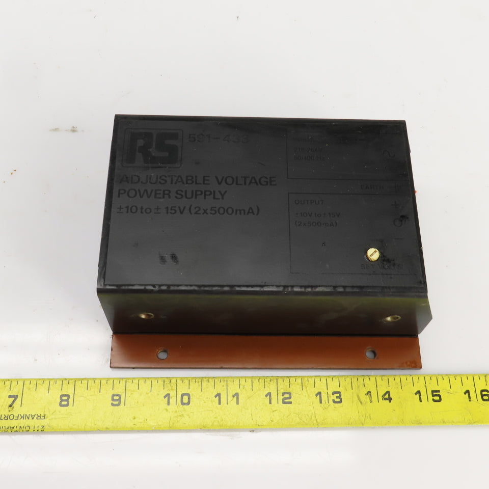 RS 591-433 Adjustable Voltage Power Supply 216-264V Input 10-15V Output