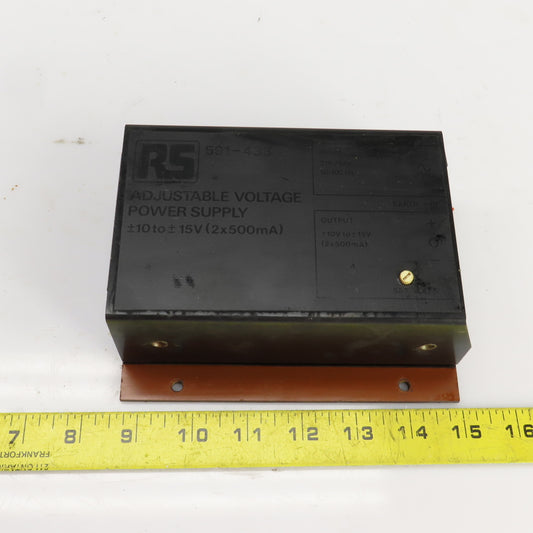RS 591-433 Adjustable Voltage Power Supply 216-264V Input 10-15V Output