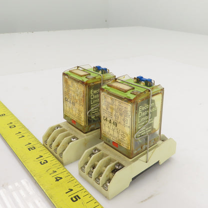 Releco C4-A49 Relay 2.3VA 60HZ 10A 380VAC Lot Of 2