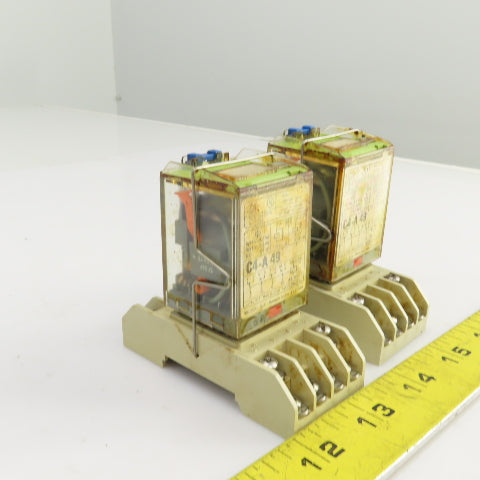 Releco C4-A49 Relay 2.3VA 60HZ 10A 380VAC Lot Of 2