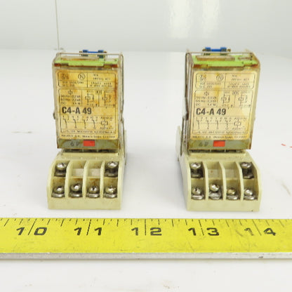 Releco C4-A49 Relay 2.3VA 60HZ 10A 380VAC Lot Of 2
