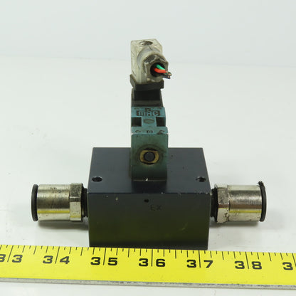 MAC 45A-L00-DAAJ-1KD Pneumatic Solenoid Valve W/120V Coil & Distribution Block