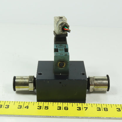 MAC 45A-L00-DAAJ-1KD Pneumatic Solenoid Valve W/120V Coil & Distribution Block