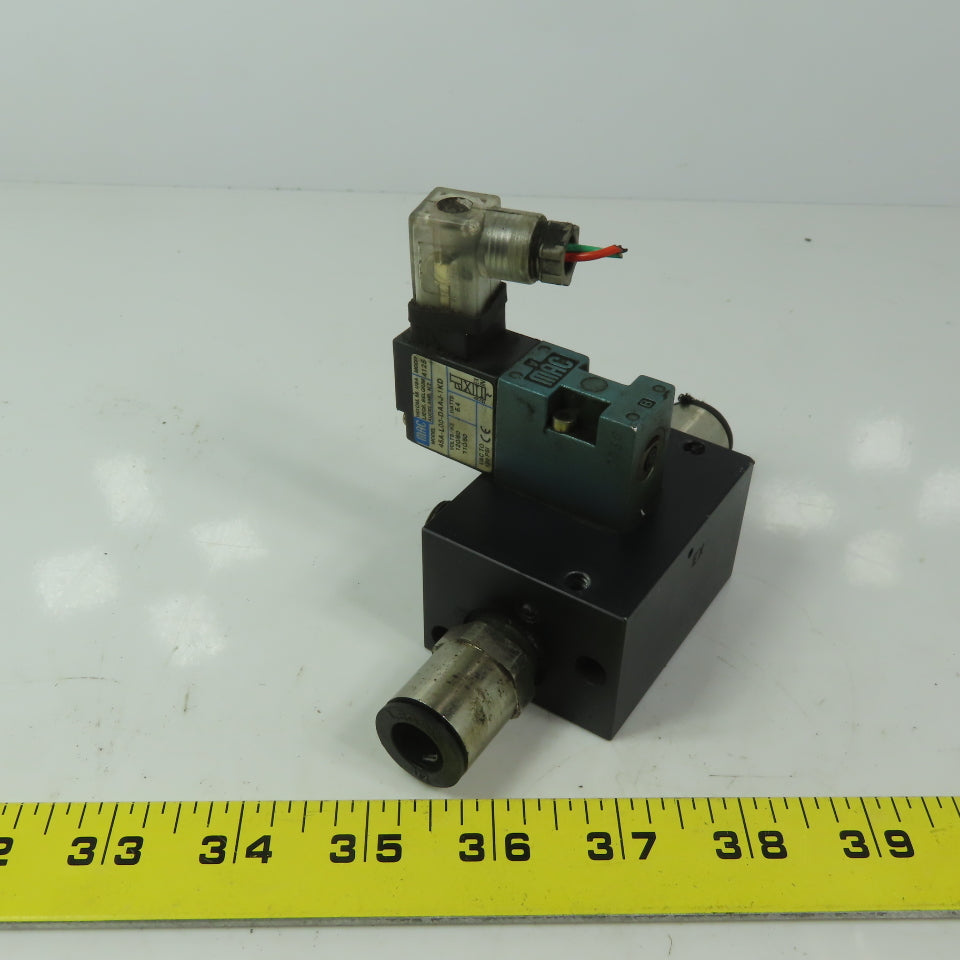 MAC 45A-L00-DAAJ-1KD Pneumatic Solenoid Valve W/120V Coil & Distribution Block