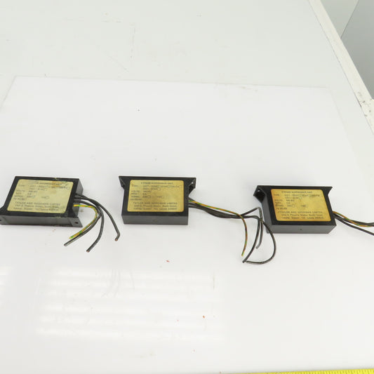 Taylor & Goodman Type CO1 3 Phase Suppressor Unit 440VAC 220HMS 50/60HZ Lot Of 3