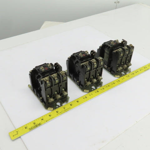 Allen Bradley 500-B0D930 Size 1 Contactor 2-10HP 600V 120V Coil 27A Lot Of 3