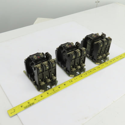 Allen Bradley 500-B0D930 Size 1 Contactor 2-10HP 600V 120V Coil 27A Lot Of 3