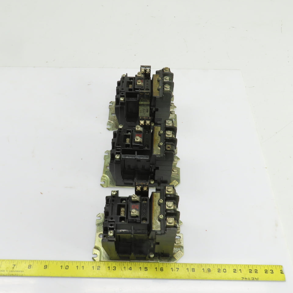 Allen Bradley 500-B0D930 Size 1 Contactor 2-10HP 600V 120V Coil 27A Lot Of 3