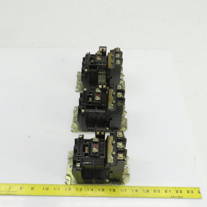 Allen Bradley 500-B0D930 Size 1 Contactor 2-10HP 600V 120V Coil 27A Lot Of 3