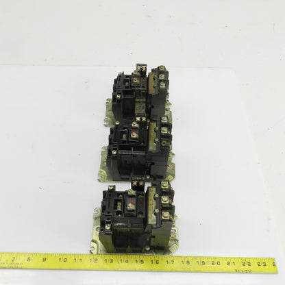 Allen Bradley 500-B0D930 Size 1 Contactor 2-10HP 600V 120V Coil 27A Lot Of 3