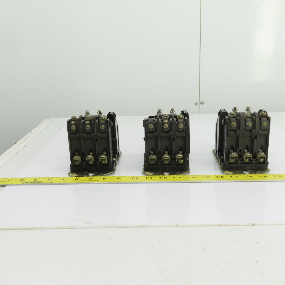 Allen Bradley 500-B0D930 Size 1 Contactor 2-10HP 600V 120V Coil 27A Lot Of 3