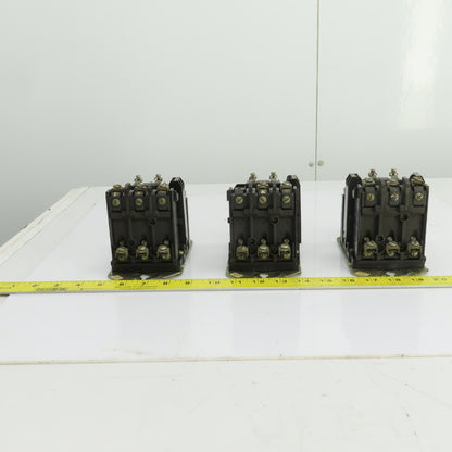 Allen Bradley 500-B0D930 Size 1 Contactor 2-10HP 600V 120V Coil 27A Lot Of 3