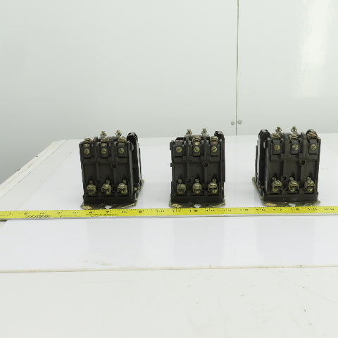 Allen Bradley 500-B0D930 Size 1 Contactor 2-10HP 600V 120V Coil 27A Lot Of 3