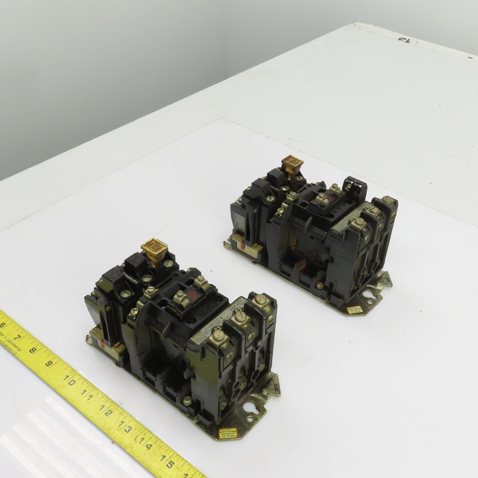 Allen Bradley 509-A0D Size 0 Ser B Contactor 1-5HP 600V 120V Coil 18A Lot Of 2