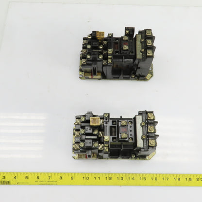 Allen Bradley 509-A0D Size 0 Ser B Contactor 1-5HP 600V 120V Coil 18A Lot Of 2