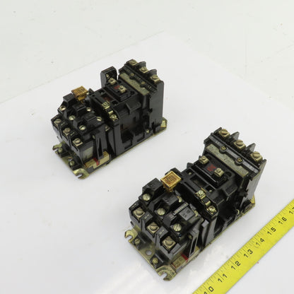 Allen Bradley 509-A0D Size 0 Ser B Contactor 1-5HP 600V 120V Coil 18A Lot Of 2