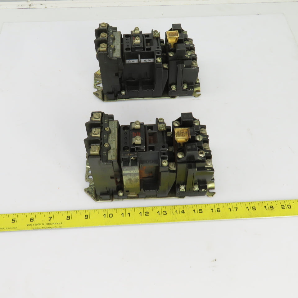 Allen Bradley 509-A0D Size 0 Ser B Contactor 1-5HP 600V 120V Coil 18A Lot Of 2