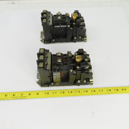 Allen Bradley 509-A0D Size 0 Ser B Contactor 1-5HP 600V 120V Coil 18A Lot Of 2