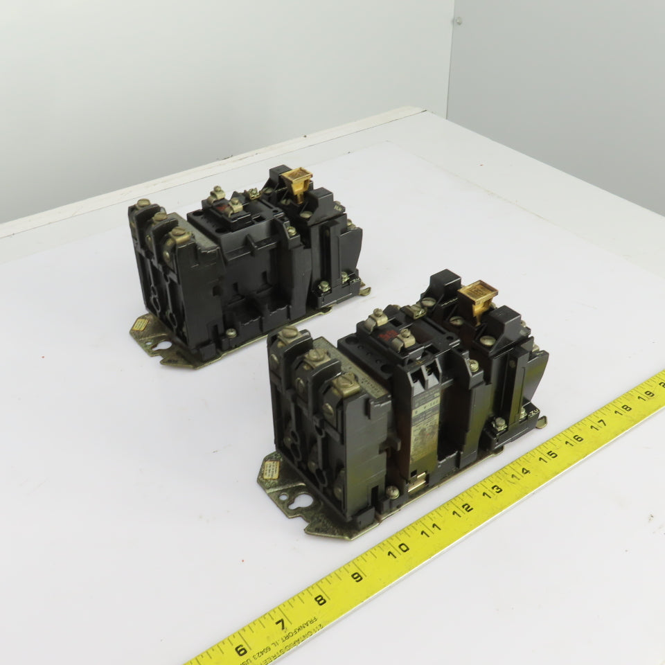 Allen Bradley 509-A0D Size 0 Ser B Contactor 1-5HP 600V 120V Coil 18A Lot Of 2