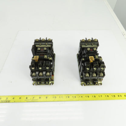 Allen Bradley 509-A0D Size 0 Ser B Contactor 1-5HP 600V 120V Coil 18A Lot Of 2