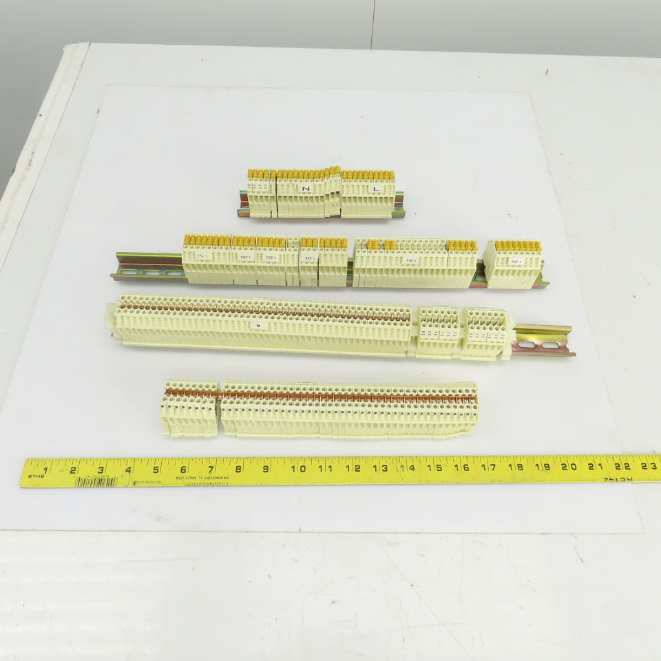 Wieland WK4/U DIN Rail Mount Terminal Blocks 20-10 AGW 600V 40A Lot Of 185