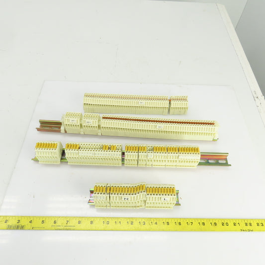 Wieland WK4/U DIN Rail Mount Terminal Blocks 20-10 AGW 600V 40A Lot Of 185