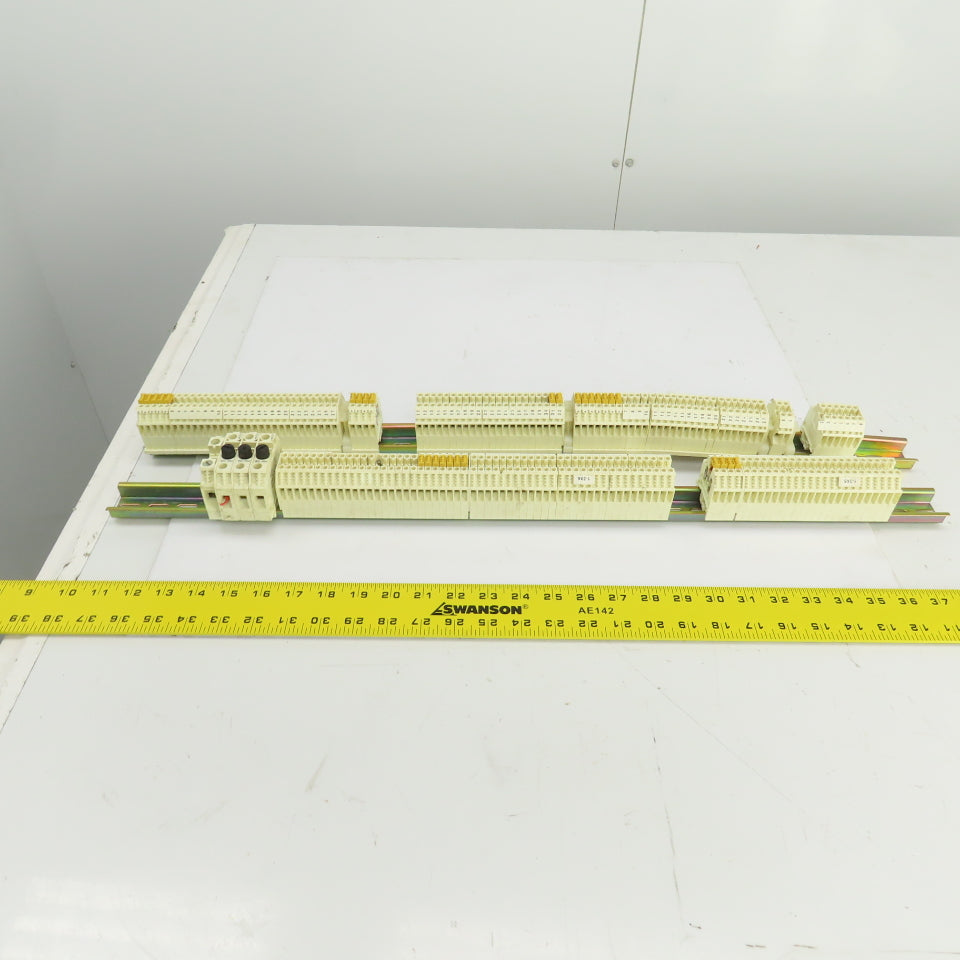 Wieland WK4/U DIN Rail Mount Terminal Blocks 20-10 AGW 600V 40A Lot Of 170