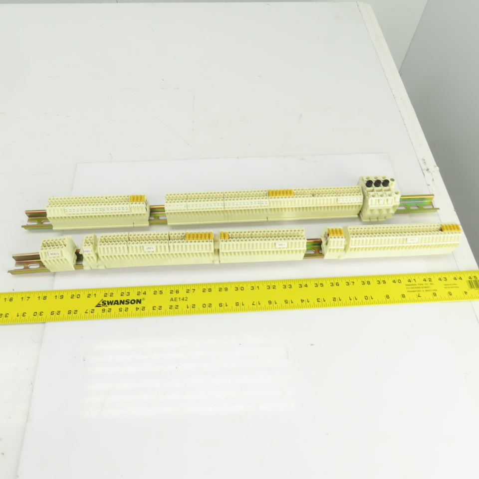 Wieland WK4/U DIN Rail Mount Terminal Blocks 20-10 AGW 600V 40A Lot Of 170