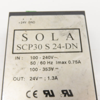 Sola SCP30 S 24-DN AC/DC DIN Rail Power Supply 24VDC