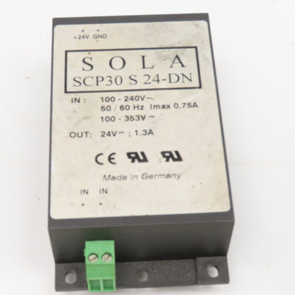 Sola SCP30 S 24-DN AC/DC DIN Rail Power Supply 24VDC