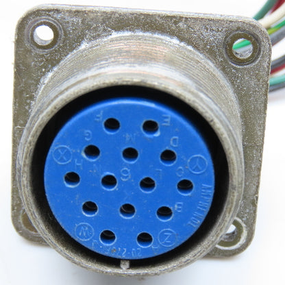 Amphenol MS3102A20-27S 14 Position Solder Female Circular Connector Panel Mount