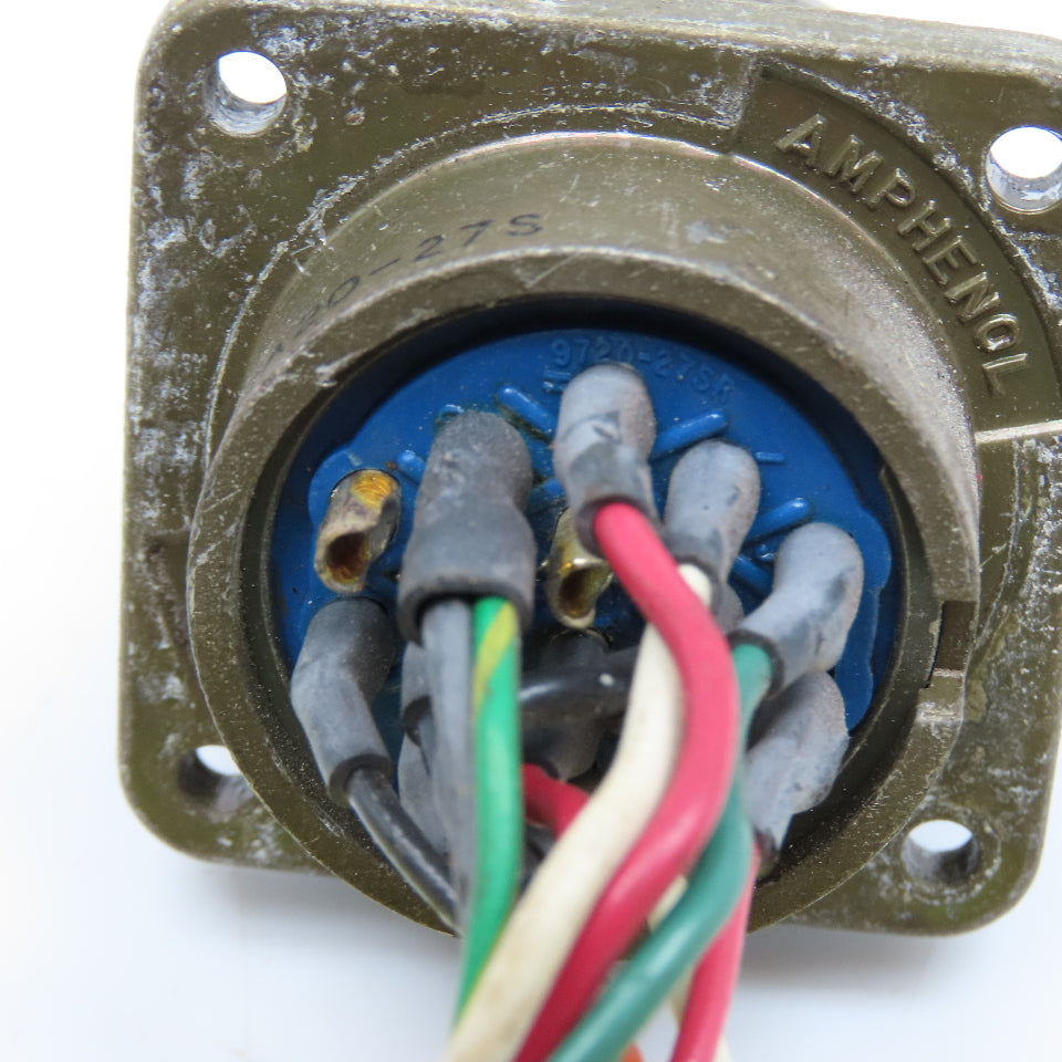 Amphenol MS3102A20-27S 14 Position Solder Female Circular Connector Panel Mount