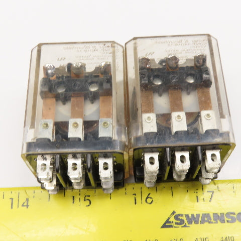 Potter Brumfield KUMP-14D18-12 1/2Hp 600VAC Ice Cube Relay 12VDC Coil Lot Of 2