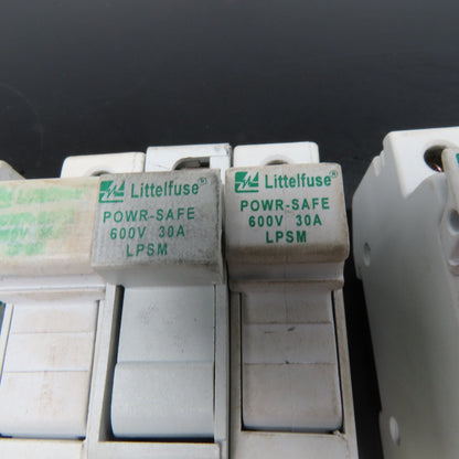 Littelfuse  LPSM 30A Single Pole DIN Mount Fuse Holder 600V Lot Of 9
