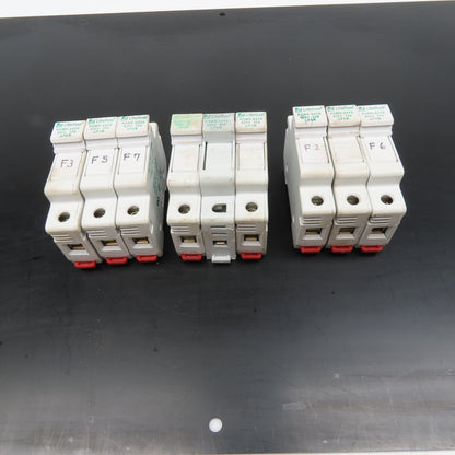 Littelfuse  LPSM 30A Single Pole DIN Mount Fuse Holder 600V Lot Of 9
