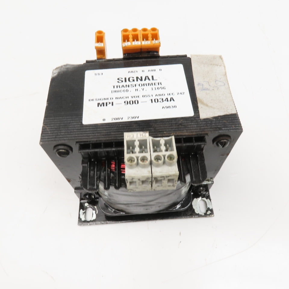 Signal Transformer MPI-900-1034A 208/230V Primary Transformer 80/120V Secondary