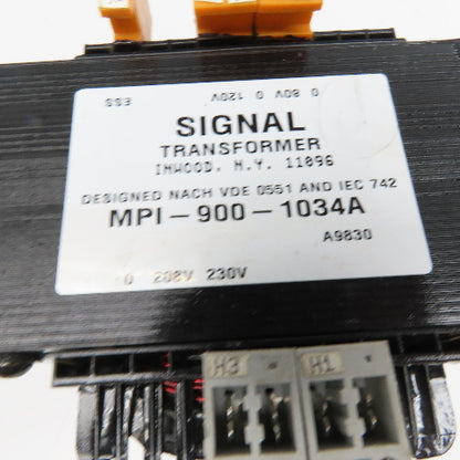 Signal Transformer MPI-900-1034A 208/230V Primary Transformer 80/120V Secondary
