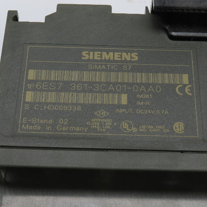 Siemens 6ES7 361-3CA01-0AA0 Simatic S7 Interface Module 24VDC IM361 Lot Of 2