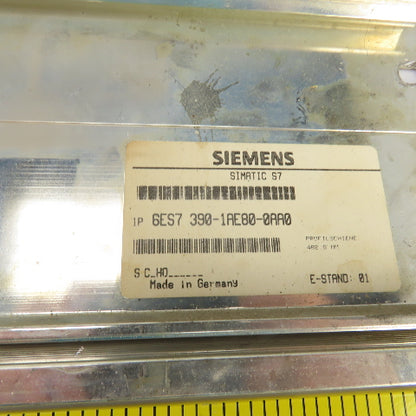 Siemens 6ES7 390-1AE80-0AA0 Simatic S7 PLC Rack/Base Mounting Base E-Stand 01