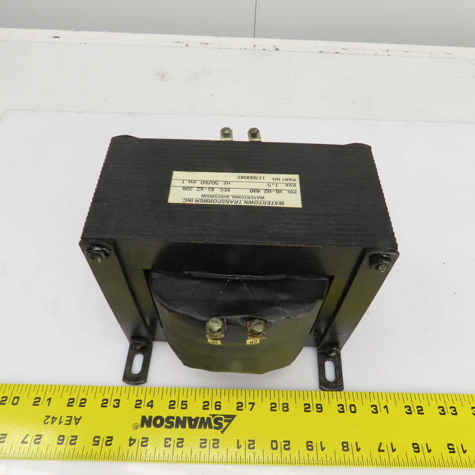 Watertown 11500042 1.5kVA Single Phase Machine Transformer Pri 480V Sec 280V